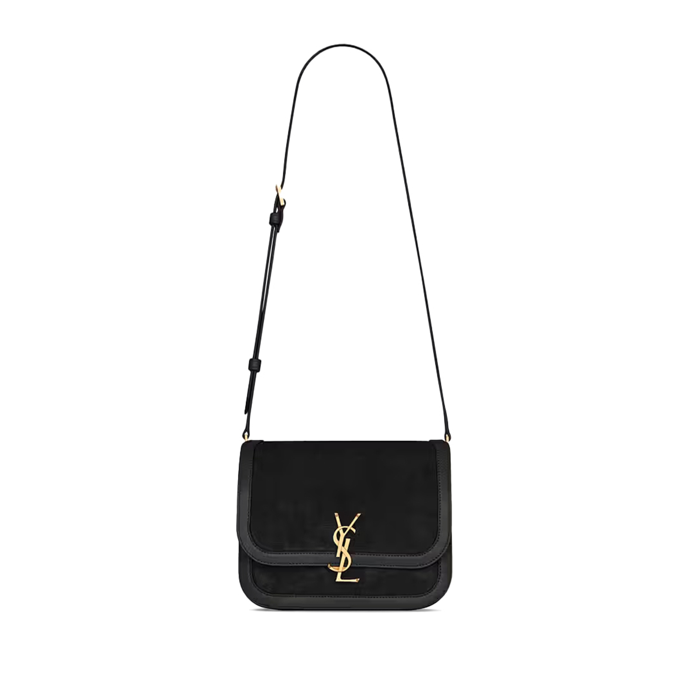 YSL SOLFERINO MEDIUM SATCHEL IN NUBUCK SUEDE 635025072012 (22*18*5cm)